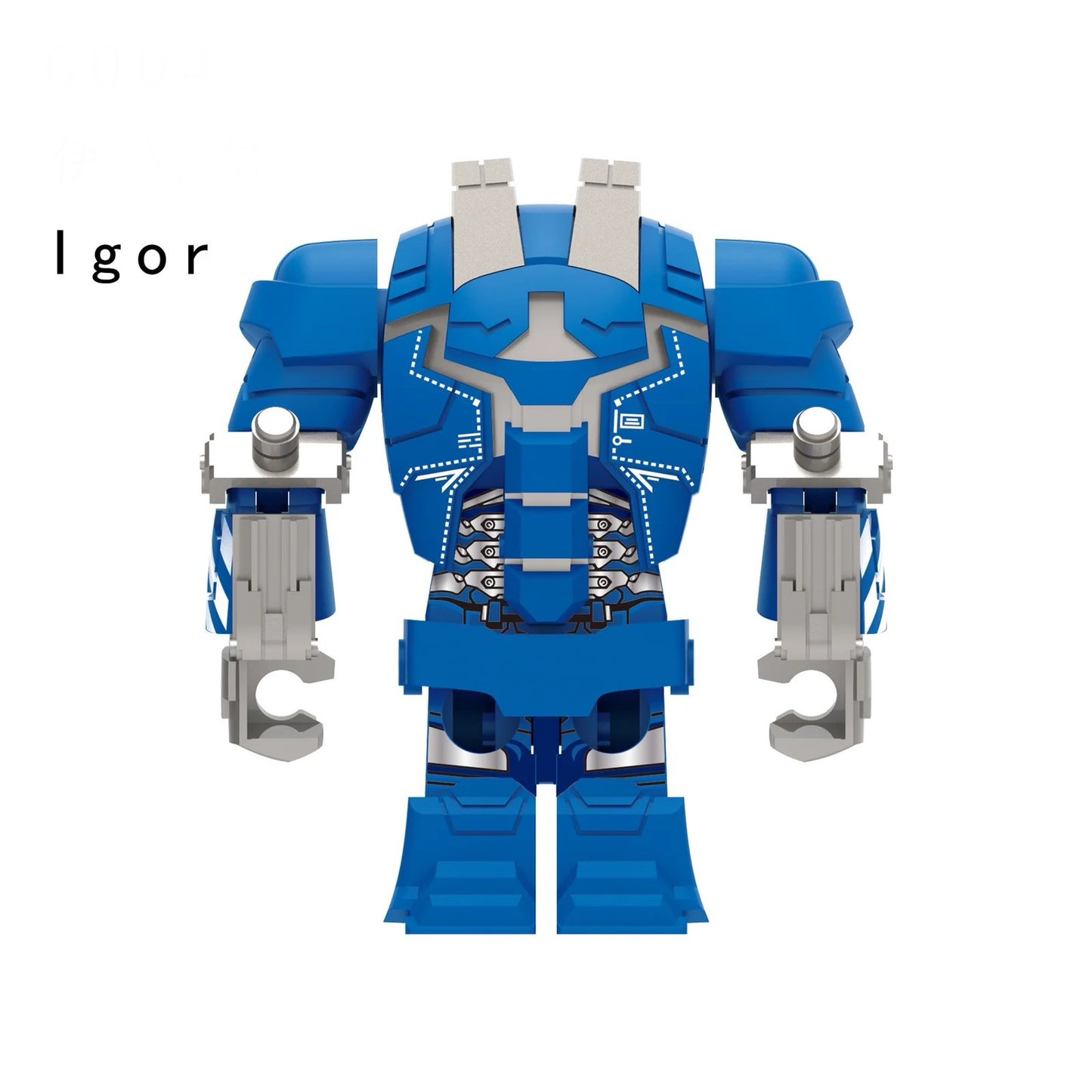 PREVENTE BIG MINIFIGURE MARVEL UNIVERS : IRON MAN MK38 IGOR BLEU custom Disponibilité fin octobre 2024