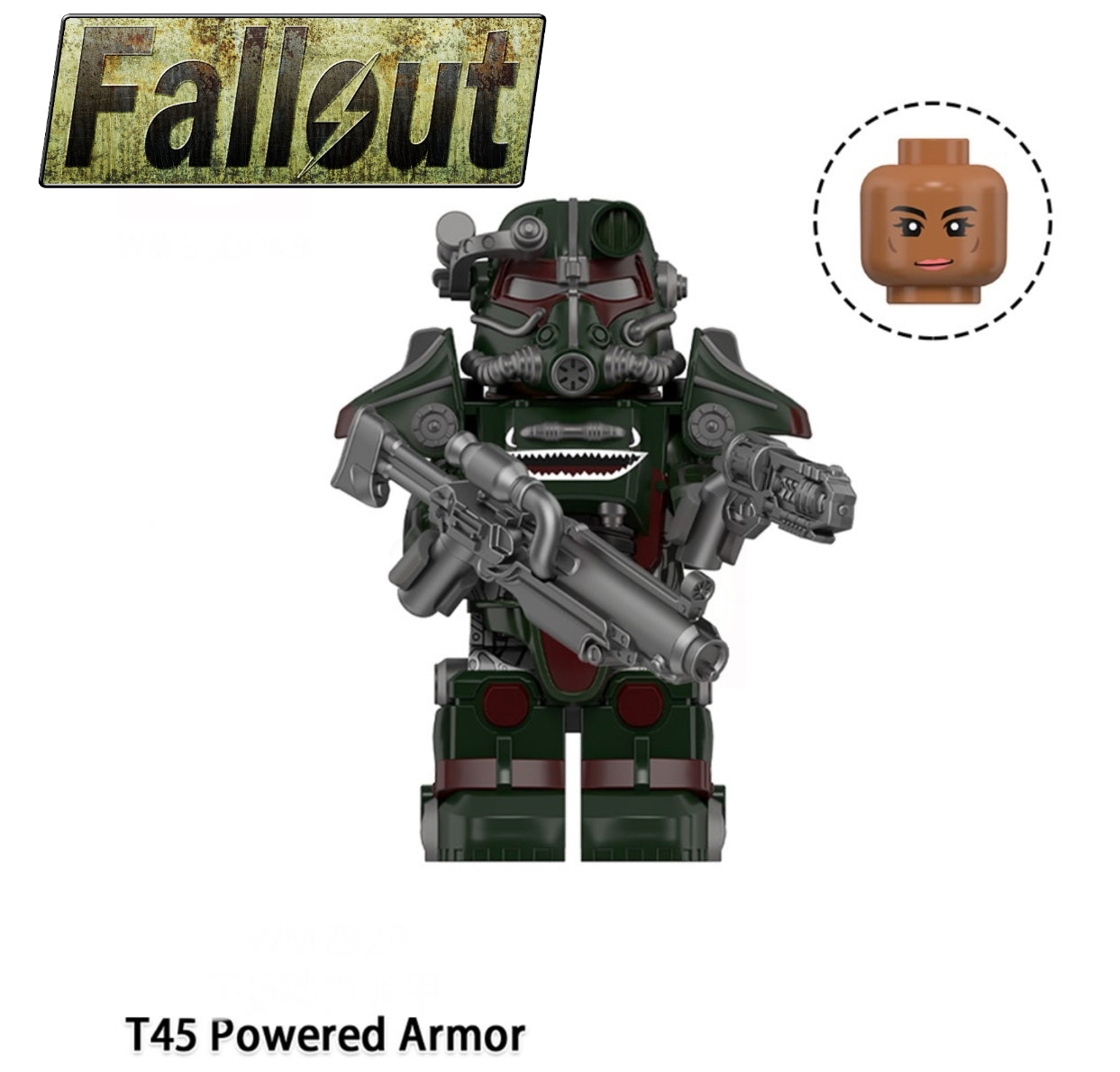 MINIFIGURE FALLOUT UNIVERS: T45 POWERED ARMOR CUSTOM