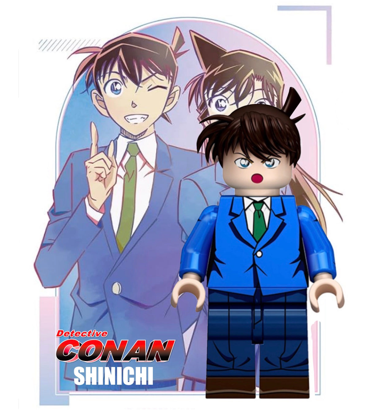 MINIFIGURE DÉTECTIVE CONAN UNIVERS: SHINICHI custom