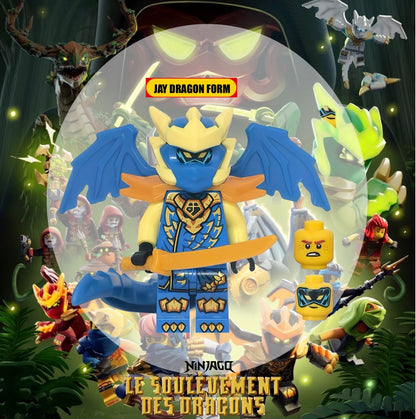 ⭐️ ⭐️MINIFIGURE NINJAGO UNIVERS: JAY DRAGON FORM ⭐️ ⭐️ CUSTOM Disponibilité fin avril 2026