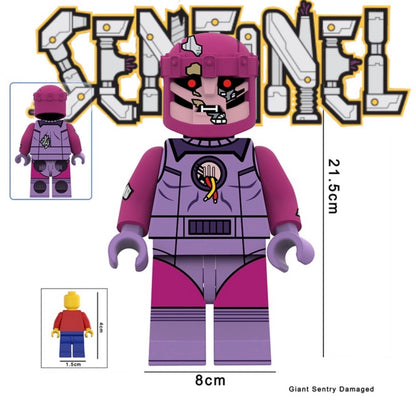 PRÉVENTE GIANT MINIFIGURE MARVEL UNIVERS: SENTINEL DAMAGED 21,5cm  custom Disponibilité mi-septembre 2026