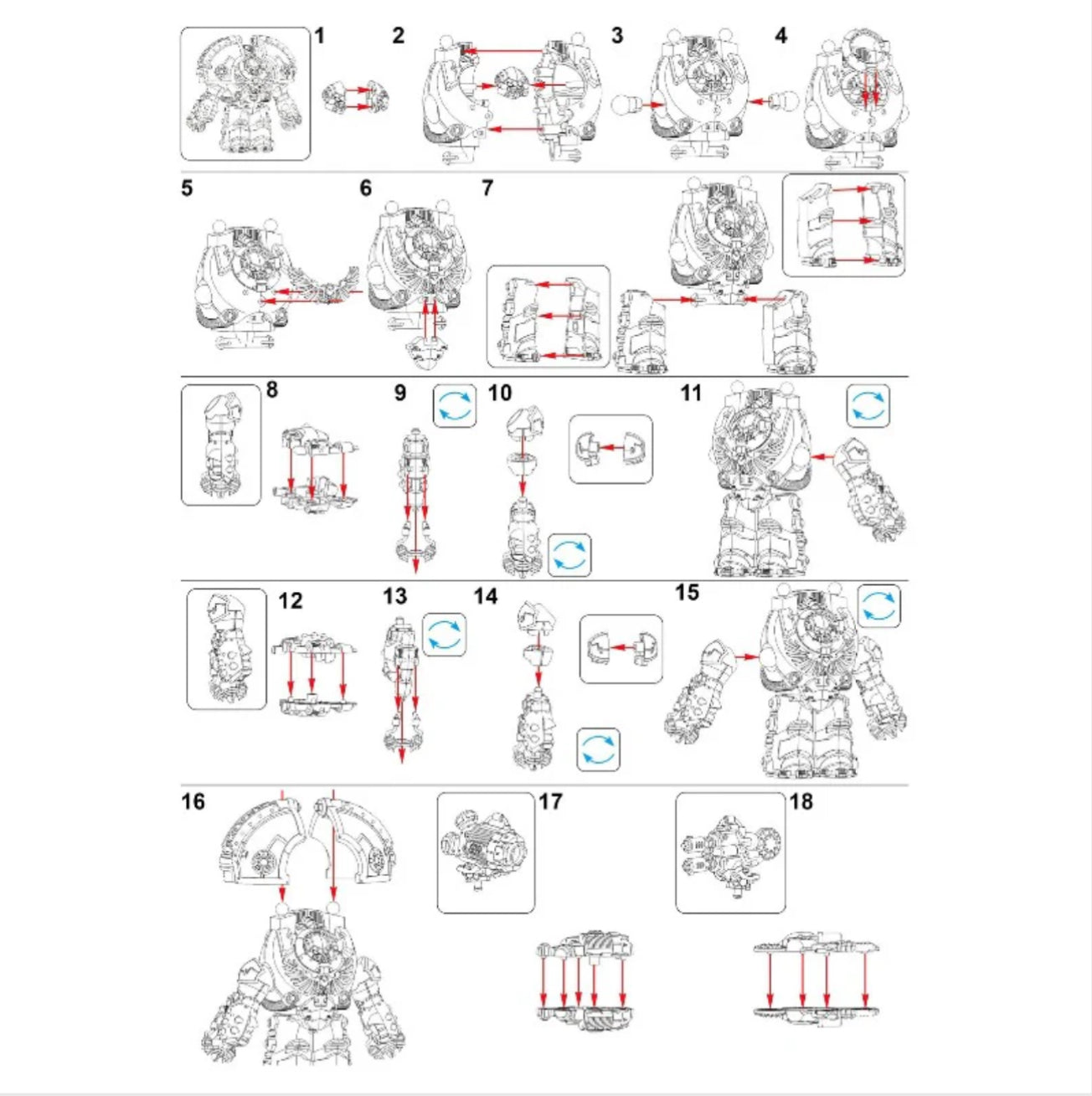 MINIFIGURE WARHAMMER 40K UNIVERS: The Horus Heresy - Legiones Astartes / Saturnine Terminator Squad(8,8cm)custom