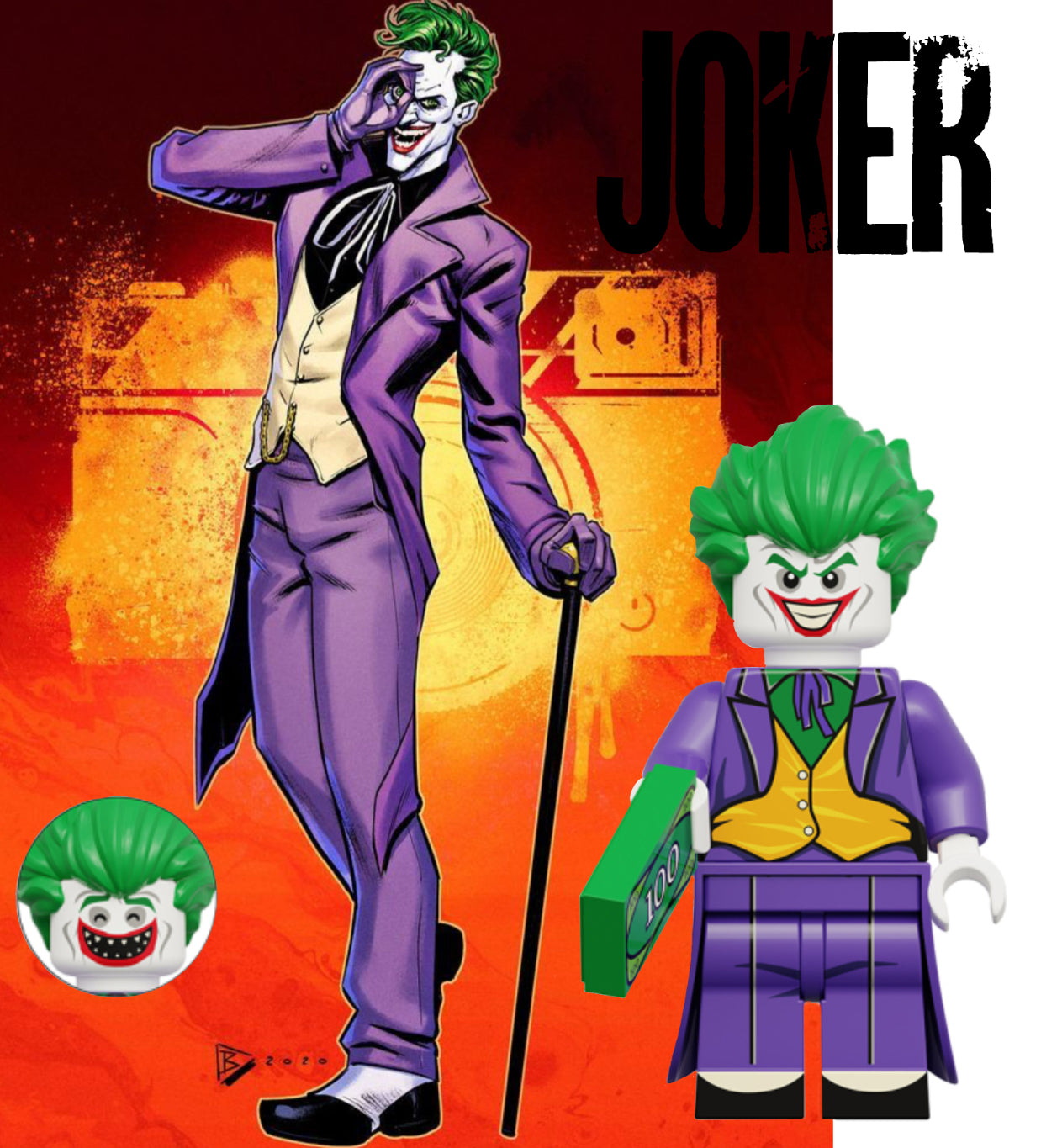 MINIFIGURE DC UNIVERS : JOKER custom