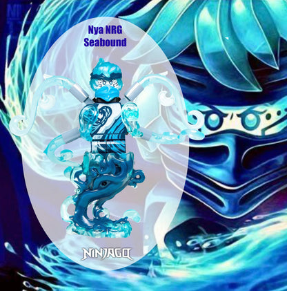 ♥️♥️RARE♥️♥️MINIFIGURE NINJAGO UNIVERS: NYA NRG SEABOUND ♥️♥️CUSTOM