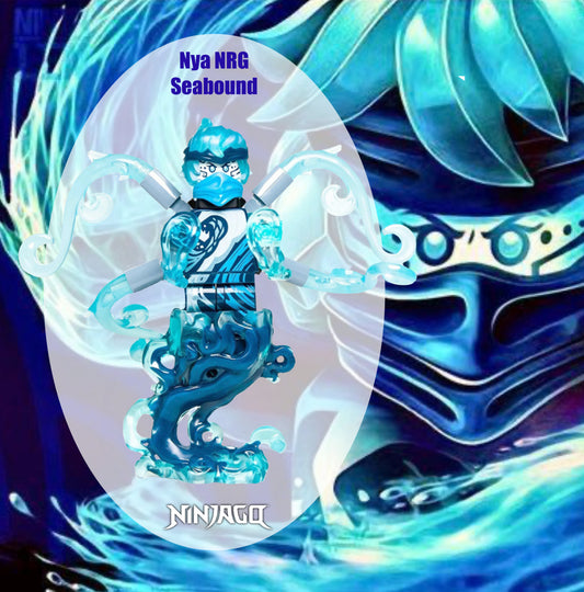 ♥️♥️RARE♥️♥️MINIFIGURE NINJAGO UNIVERS: NYA NRG SEABOUND ♥️♥️CUSTOM