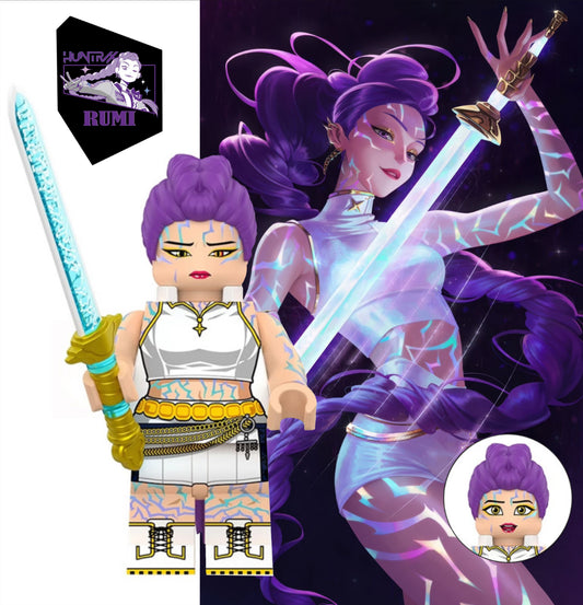 ♥️♥️♥️MINIFIGURE K-POP DÉMON HUNTER UNIVERS : RUMI ♥️♥️♥️custom
