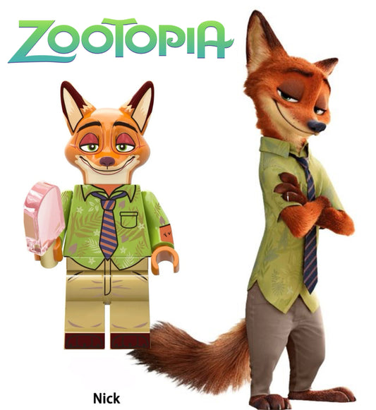 ⭐️ ⭐️ DISNEY MINIFIGURE ZOOTOPIA UNIVERS: NICK ⭐️ ⭐️ custom