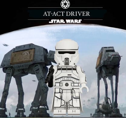PREVENTE MINIFIGURE STAR WARS UNIVERS: AT-ACT DRIVER CUSTOM Disponibilité mi-septembre 2026
