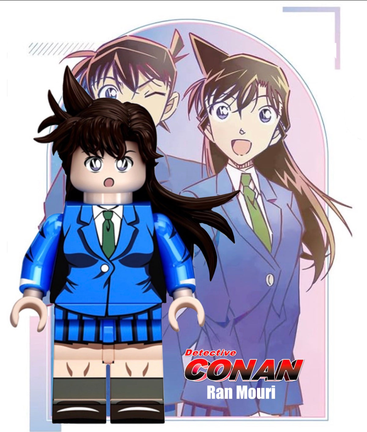 MINIFIGURE DÉTECTIVE CONAN UNIVERS: RAN MOURI custom
