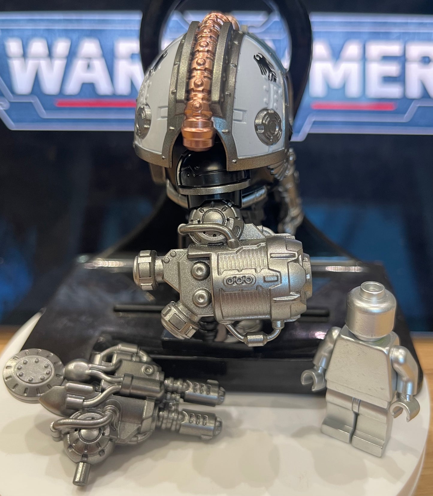 ⭐️⭐️⭐️BIG MINIFIGURE WARHAMMER 40K UNIVERS: RAVEN PATTERN-RAVEN GUARD ⭐️⭐️⭐️custom