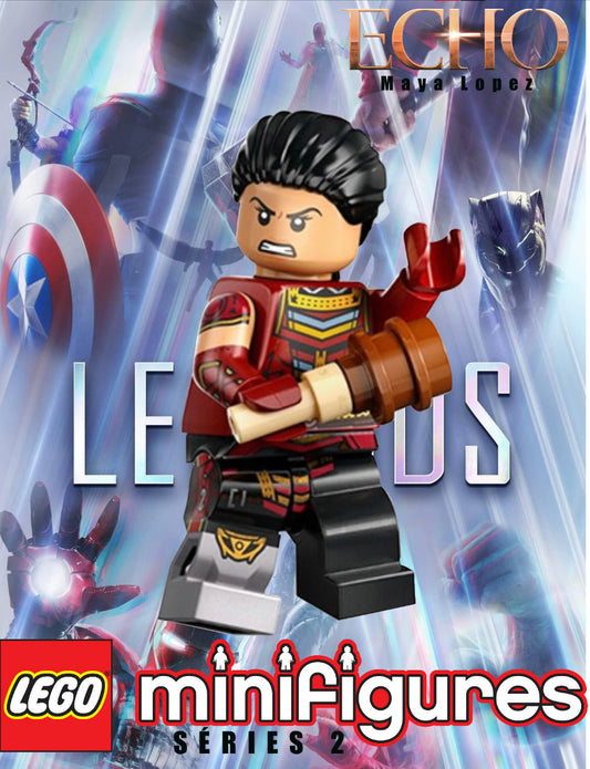 MINIFIGURE MARVEL SÉRIES 2: Echo (Maya Lopez) "Socle+Fascicule inclus "