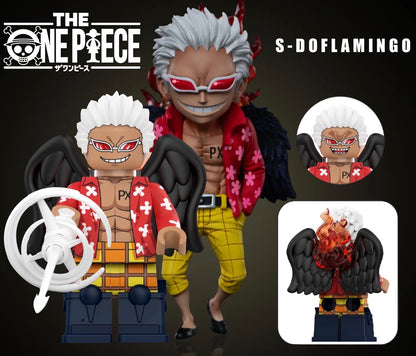 PRÉVENTE ⭐️⭐️⭐️MINIFIGURE ONE PEACE UNIVERS: S-DOFLAMINGO ⭐️⭐️⭐️custom DISPONIBILITÉ DÉBUT NOVEMBRE 2026
