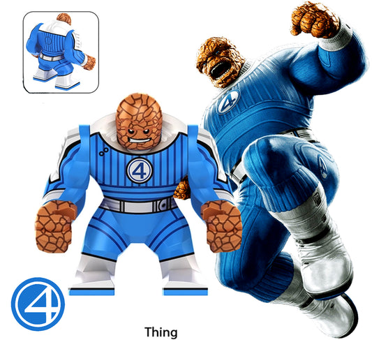 BIG MINIFIGURE MARVEL UNIVERS "FANTASTIC FOUR": THE THING  "FIRST STEPS" custom