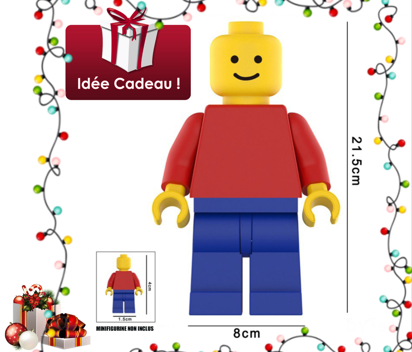 ♥️♥️♥️♥️MINIFIGURE GÉANTE "IL ÉTAIT UNE FOIS…" custom♥️♥️♥️♥️