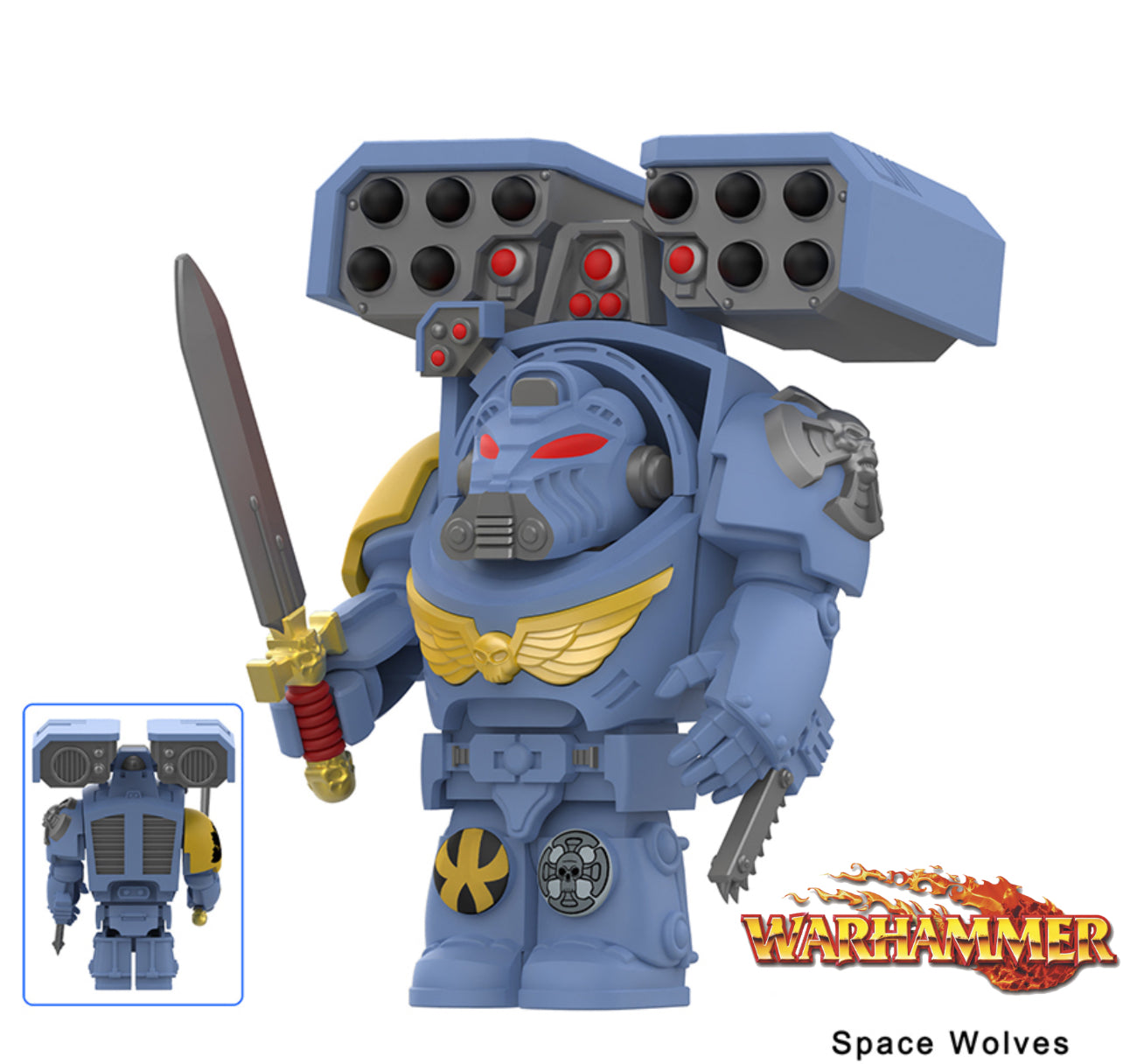 PREVENTE♥️♥️♥️MINIFIGURE WARHAMMER 40K UNIVERS: SPACE WOLVES custom DISPONIBILITÉ FIN DÉCEMBRE 2025
