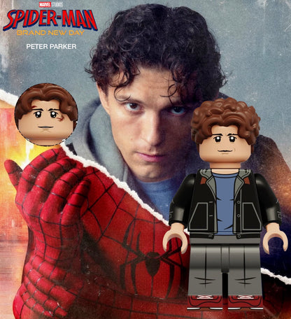 PREVENTE⭐️⭐️MINIFIGURE MARVEL UNIVERS: PETER PARKER ⭐️⭐️Custom Disponibilité novembre 2026
