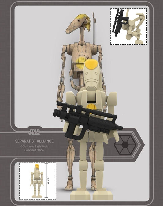 PREVENTE ⭐️⭐️MINIFIGURE STAR WARS UNIVERS: BATTLE DROID COMMAND OFFICER  (new model) ⭐️⭐️Custom Disponibilité fin juin 2026