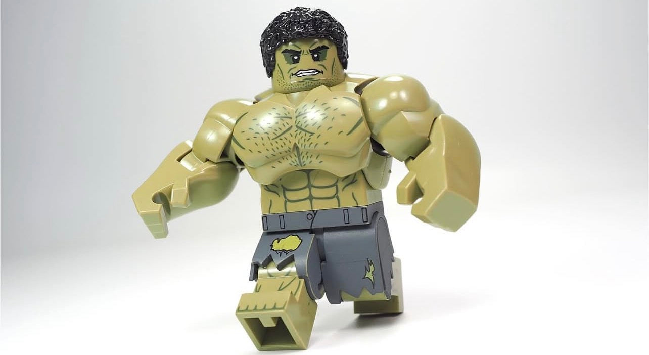 ♥️♥️♥️BIG MINIFIGURE MARVEL UNIVERS: HULK (A) ♥️♥️♥️custom
