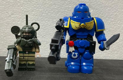 MINIFIGURE WARHAMMER 40K UNIVERS: Ultramarines Space Marines Astartes (7,2cm)custom