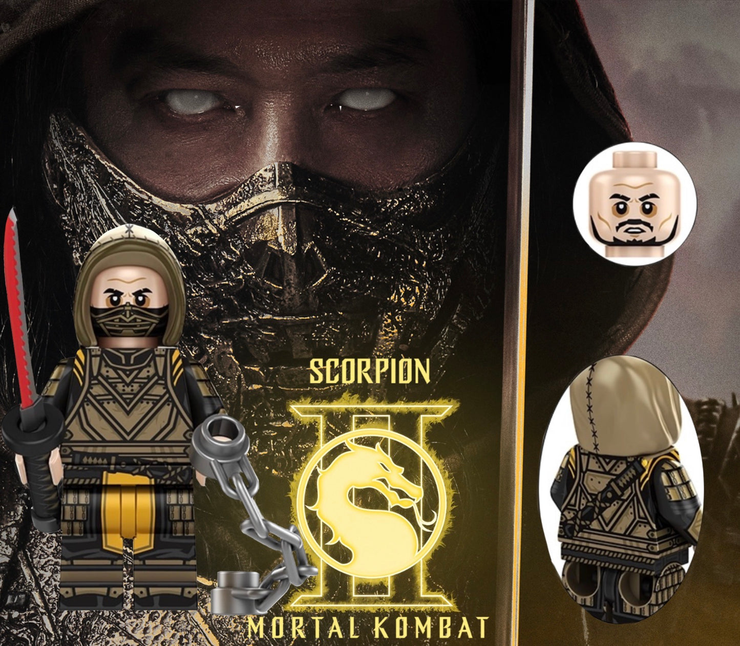 MINIFIGURE MORTAL COMBAT UNIVERS: SCORPION custom