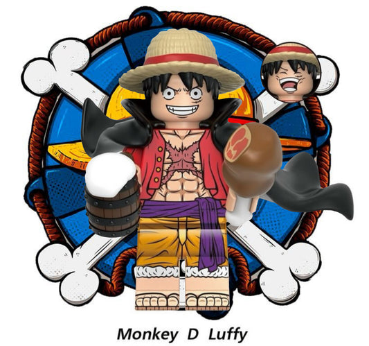 ♥️♥️MINIFIGURE ONE PEACE: MONKEY D LUFFY ♥️♥️custom