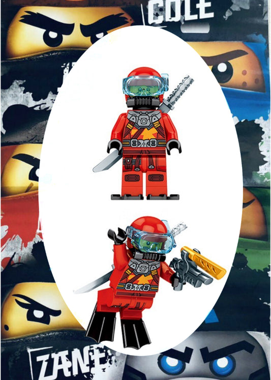 MINIFIGURE NINJAGO UNIVERS:  SCUBA KAI CUSTOM