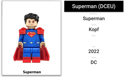 ⭐️⭐️⭐️MINIFIGURE DC UNIVERS DE 2022: SUPERMAN ⭐️⭐️⭐️Custom ⚠️DERNIÈRE PIÈCE ⚠️