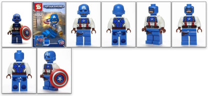 INTROUVABLE MINIFIGURE MARVEL UNIVERS DE 2014: CAPTAIN AMERICA custom ⚠️Derniers articles en stock⚠️