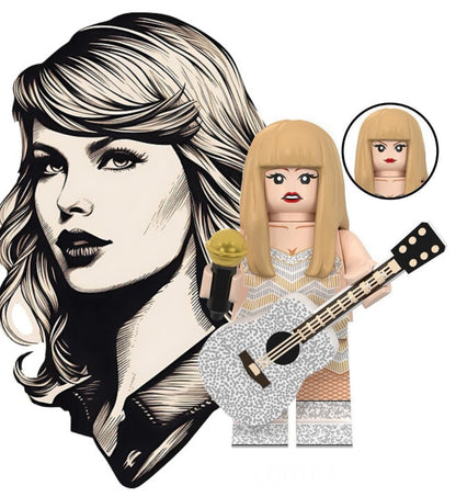 ♥️♥️♥️MINIFIGURE TAYLOR SWIFT ♥️♥️♥️Custom