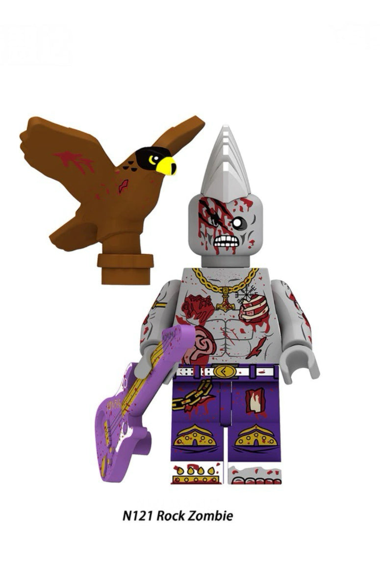 MINIFIGURE ZOMBIE UNIVERS : ROCK ZOMBIE Custom