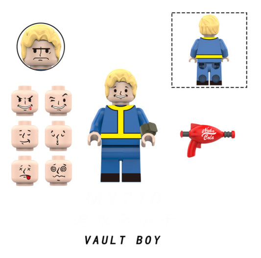 ♥️♥️TOP ZEDBRICK 2024 MINIFIGURE FALLOUT UNIVERS: VAULT BOY ♥️♥️CUSTOM