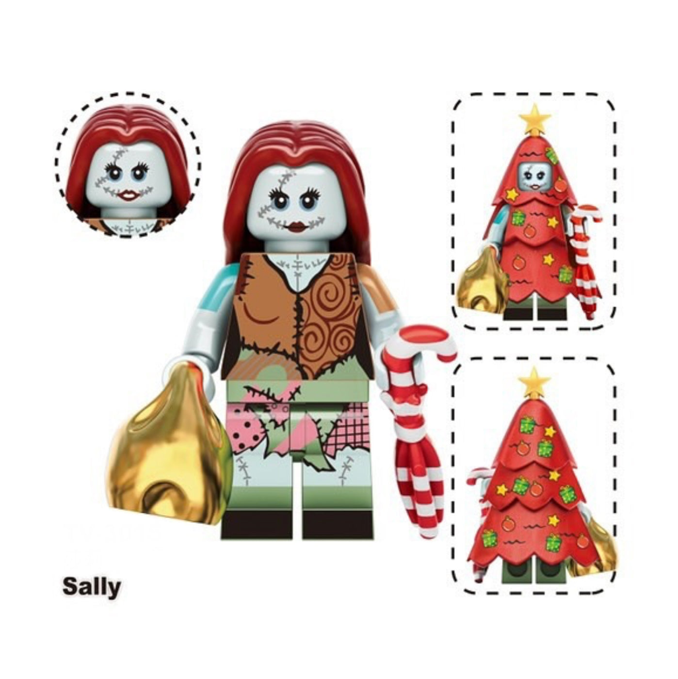 MINIFIGURE🎄 NOËL UNIVERS 🎄: SALLY custom