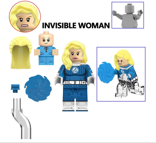 MINIFIGURE MARVEL UNIVERS: INVISIBLE WOMAN WITH FRANKLIN custom