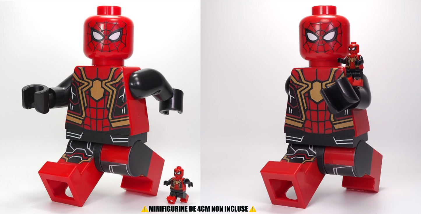 PREVENTE♥️♥️♥️GIANT MINIFIGURE MARVEL UNIVERS: SPIDERMAN NO WAY HOME 21,5CM ♥️♥️♥️custom Disponibilité Minifigures fin janvier 2026