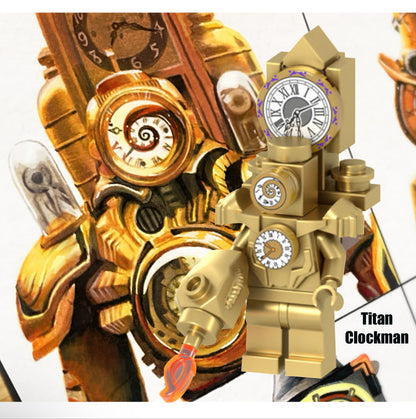 ♥️♥️♥️MINIFIGURE SKIBIDI TOILET: Titan Clockman ♥️♥️♥️custom