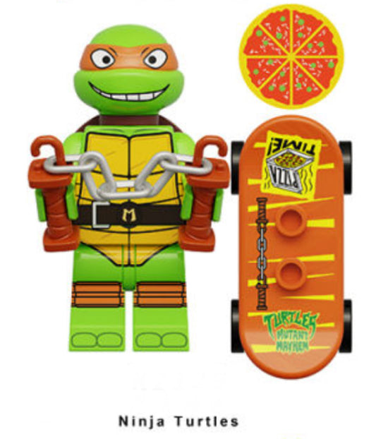 MINIFIGURE TORTUE NINJA UNIVERS: Michelangelo Custom