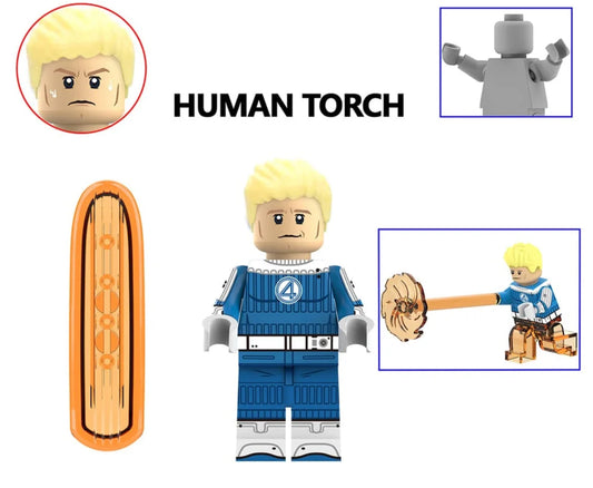 MINIFIGURE MARVEL UNIVERS: HUMAN TORCH  custom