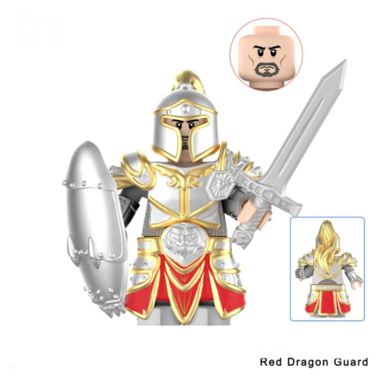 MINIFIGURE WORLD OF WARCRAFT UNIVERS: RED DRAGON GUARD custom