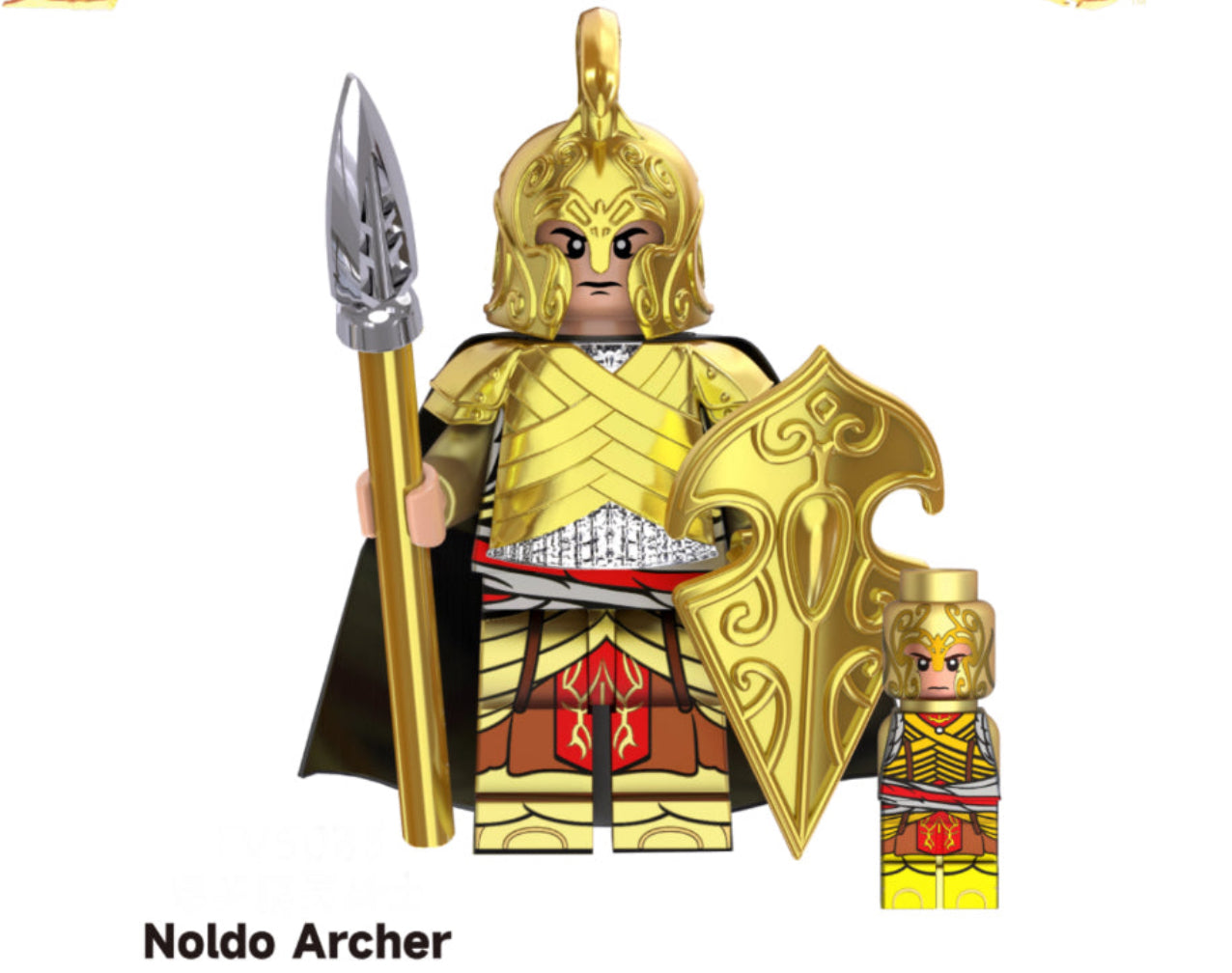 MINIFIGURE LOTR NOLDO WARRIOR CUSTOM