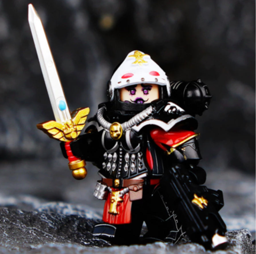 ♥️♥️MINIFIGURE WARHAMMER 40K UNIVERS: Battle Sisters Adepta Sororitas (black) ♥️♥️custom