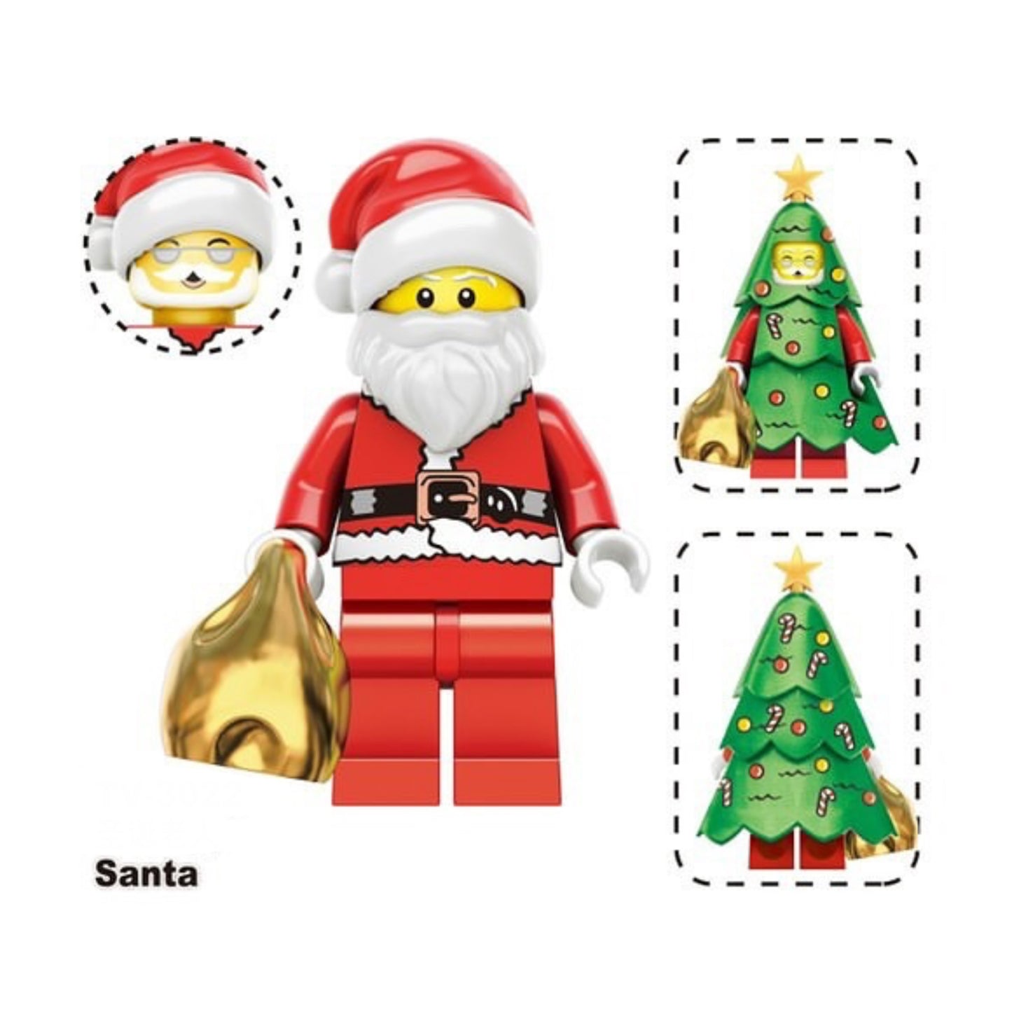 MINIFIGURE🎄 NOËL UNIVERS 🎄: SANTA custom