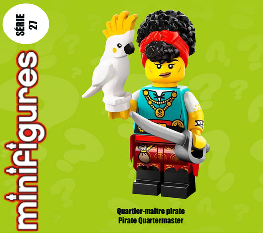 PREVENTE MINIFIGURE SÉRIES 27: QUARTIER-MAITRE PIRATE "socle+fascicule" custom Disponibilité fin janvier 2025