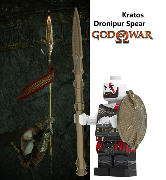♥️♥️MINIFIGURE GOD OF WAR UNIVERS : KRATOS DRONIPUR SPEAR ♥️♥️custom
