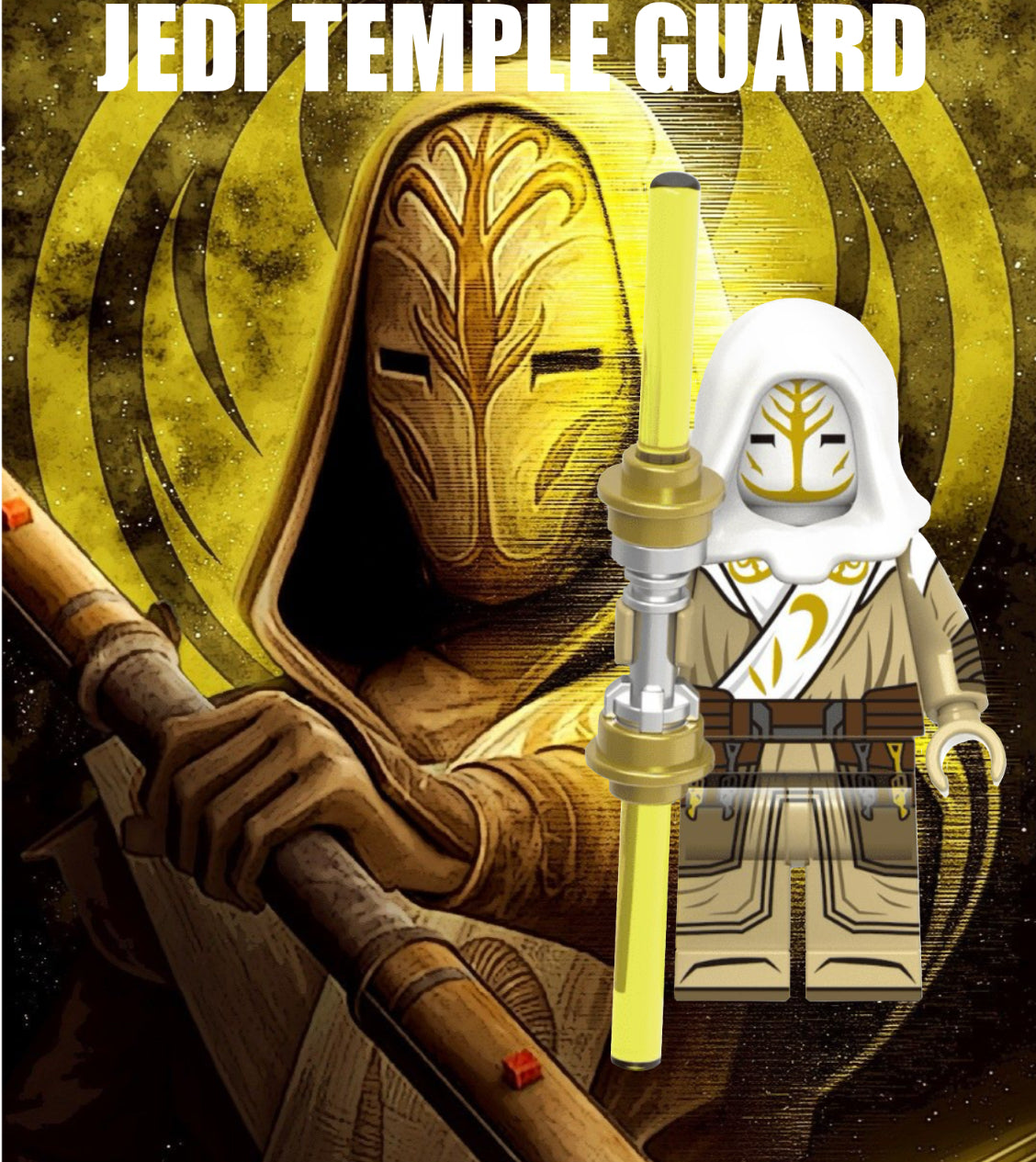 ♥️♥️♥️MINIFIGURE STAR WARS UNIVERS: JEDI TEMPLE GUARD ♥️♥️♥️custom TOP ZEDBRICK 2024