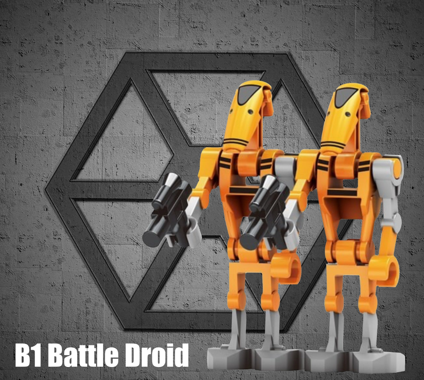 PREVENTE MINIFIGURE STAR WARS UNIVERS: 2 B1-BATTLE DROID custom Disponibilité fin février 2025