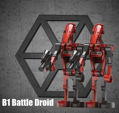 PREVENTE MINIFIGURE STAR WARS UNIVERS: 2 B1-BATTLE DROID custom Disponibilité fin février 2025