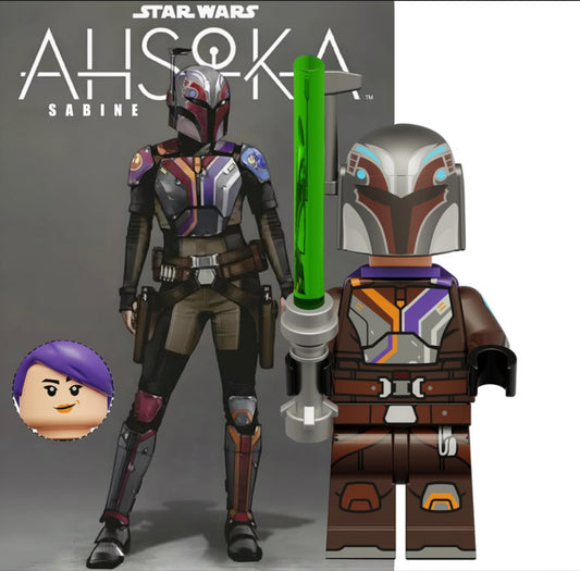 ♥️♥️MINIFIGURE STAR WARS UNIVERS: SABINE WREN WITH JETPACK ♥️♥️CUSTOM