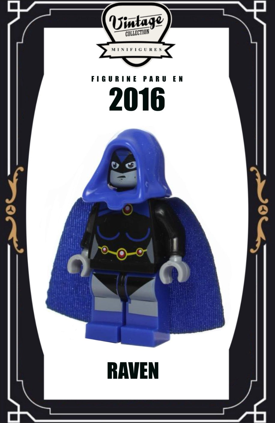 MINIFIGURE VINTAGE DC UNIVERS: RAVEN (2016) Custom