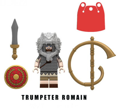 ♥️♥️♥️MINIFIGURE EMPIRE ROMAIN UNIVERS: TRUMPETER SOLDAT ROMAIN ♥️♥️♥️custom
