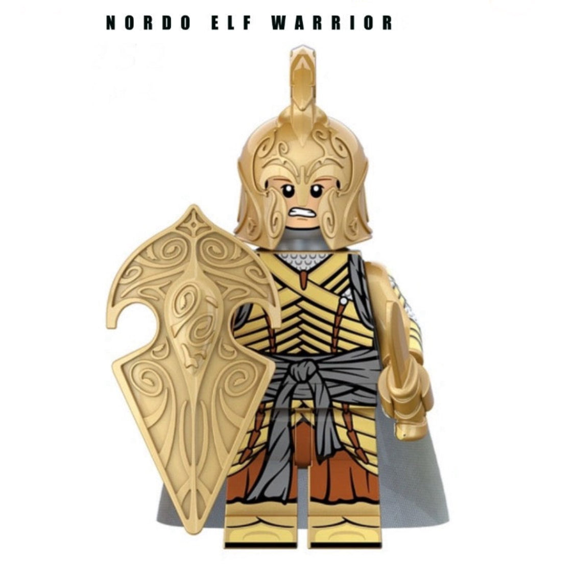 MINIFIGURE HOBBIT/LOTR NORDO ELF WARRIOR custom